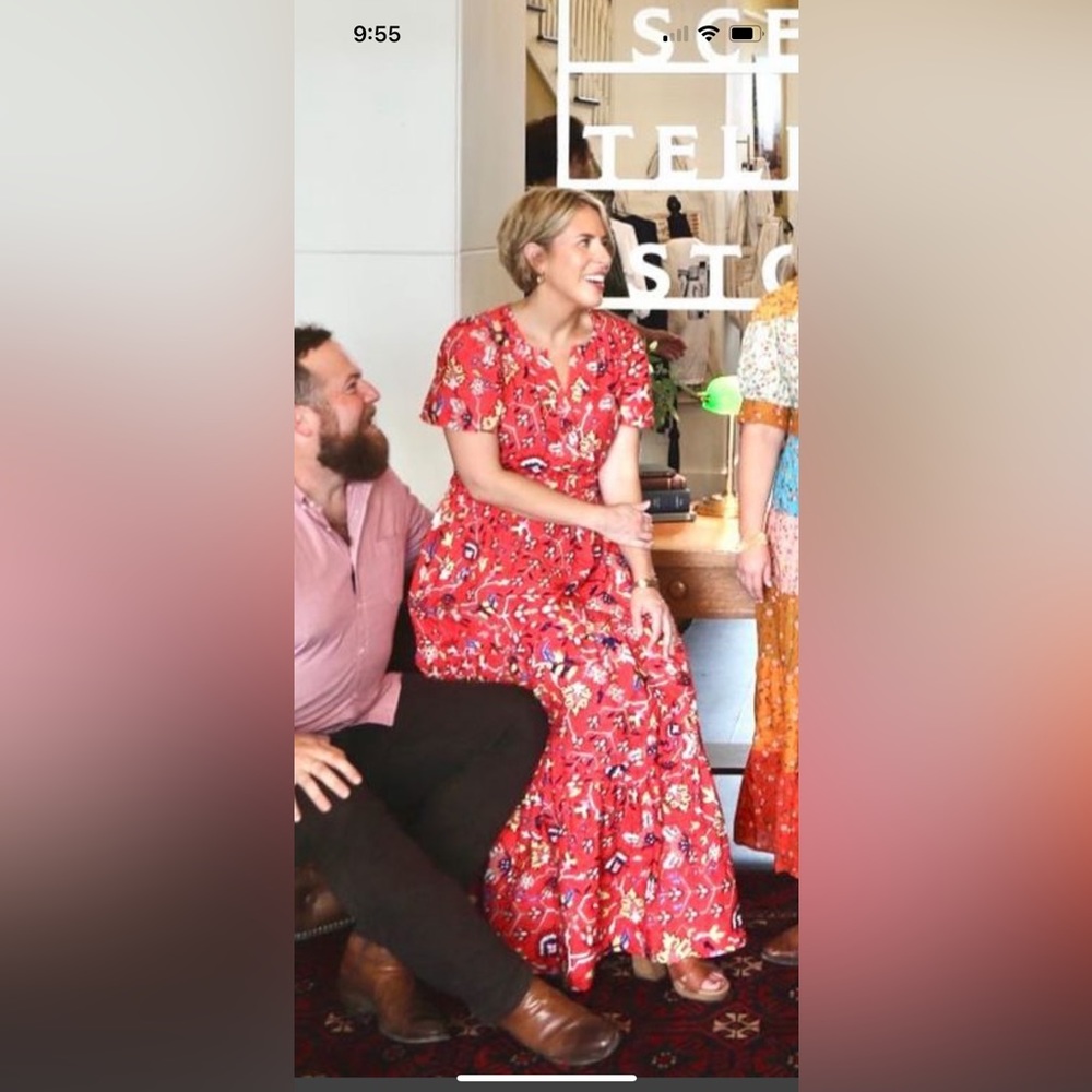 Somerset Maxi Dress in Bright Red